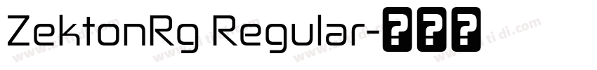 ZektonRg Regular字体转换